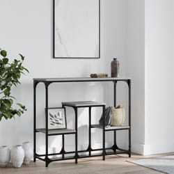 Tavolo Consolle Grigio Sonoma 89,5x28x76cm in Legno Multistrato Vidaxl 29103