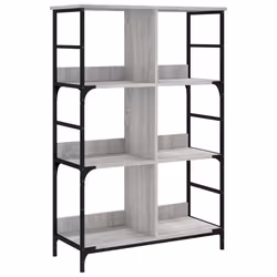 VidaXL 835252, Grigio, Quercia, Acciaio, Legno, 785 mm, 330 mm, 1175 mm