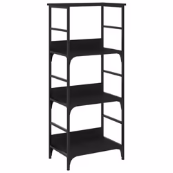 Libreria Nera 50x33x117,5 cm in Legno Multistratocod mxl 130998 - Vista aggiuntiva 2