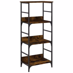 Libreria Rovere Fumo 50x33x117,5 cm in Legno Multistratocod mxl 107032 - Vista aggiuntiva 2