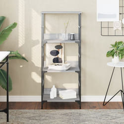 Libreria Grigio Sonoma 50x33x117,5 cm in Legno Multistrato Vidaxl 54693