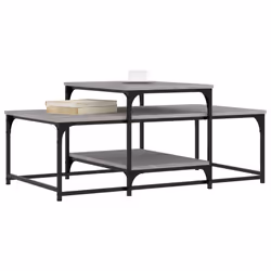 Tavolino da Salotto Grigio Sonoma 102x60x45cm Legno Multistratocod mxl 107168 - Vista aggiuntiva 3