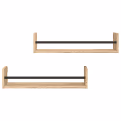 VidaXL 835435 scaffale Legno, Acciaio Legno - Vista aggiuntiva 4