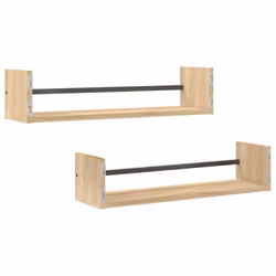 VidaXL 835435 scaffale Legno, Acciaio Legno - Vista aggiuntiva 6