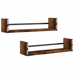VidaXL 835436 scaffale Legno, Acciaio Quercia, Marrone - Vista aggiuntiva 6