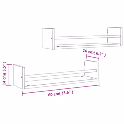 VidaXL 835436 scaffale Legno, Acciaio Quercia, Marrone - Vista aggiuntiva 8