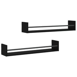 VidaXL 835439 scaffale Legno, Acciaio Nero