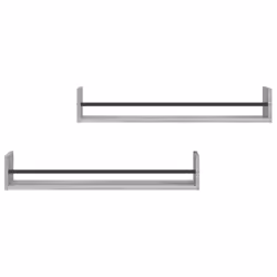 VidaXL 835442 scaffale Legno, Acciaio Grigio - Vista aggiuntiva 4