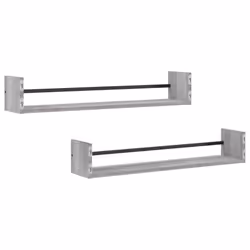 VidaXL 835442 scaffale Legno, Acciaio Grigio - Vista aggiuntiva 6