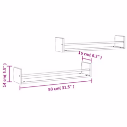 VidaXL 835442 scaffale Legno, Acciaio Grigio - Vista aggiuntiva 8