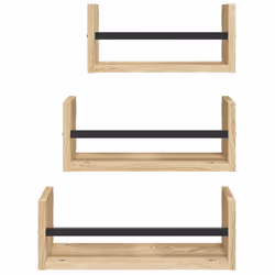 VidaXL 835445 scaffale Legno, Acciaio Legno - Vista aggiuntiva 4