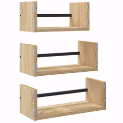 VidaXL 835445 scaffale Legno, Acciaio Legno - Vista aggiuntiva 6