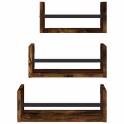 VidaXL 835446 scaffale Acciaio, Legno Quercia - Vista aggiuntiva 4