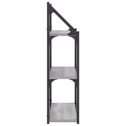 VidaXL 835452 scaffale Legno, Acciaio Grigio - Vista aggiuntiva 5