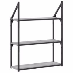 VidaXL 835452 scaffale Legno, Acciaio Grigio - Vista aggiuntiva 6