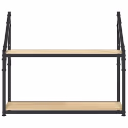 VidaXL 835460 scaffale Legno, Acciaio Legno - Vista aggiuntiva 4