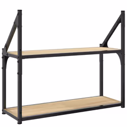 VidaXL 835460 scaffale Legno, Acciaio Legno - Vista aggiuntiva 6