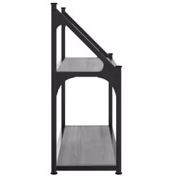 VidaXL 835462 scaffale Legno, Acciaio Grigio - Vista aggiuntiva 5