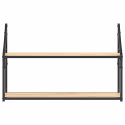 VidaXL 835465 scaffale Legno, Acciaio Legno - Vista aggiuntiva 4