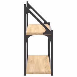 VidaXL 835465 scaffale Legno, Acciaio Legno - Vista aggiuntiva 5