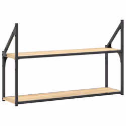 VidaXL 835465 scaffale Legno, Acciaio Legno - Vista aggiuntiva 6