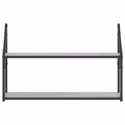 VidaXL 835467 scaffale Legno, Acciaio Grigio - Vista aggiuntiva 4