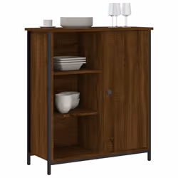 Credenza Rovere Marrone 70x30x80 cm in Legno Multistratocod mxl 107342 - Vista aggiuntiva 3