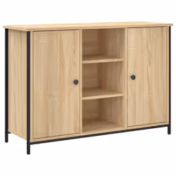 Credenza Rovere Sonoma 100x35x70 cm in Legno Multistratocod mxl 83405 - Vista aggiuntiva 2