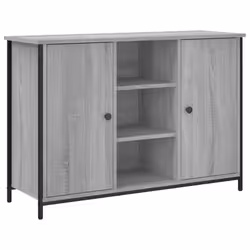 Credenza Grigio Sonoma 100x35x70 cm in Legno Multistratocod mxl 83404 - Vista aggiuntiva 2