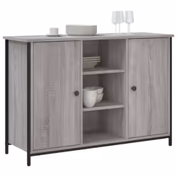 Credenza Grigio Sonoma 100x35x70 cm in Legno Multistratocod mxl 83404 - Vista aggiuntiva 3