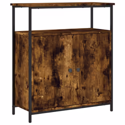 vidaXL Credenza Rovere Fumo 70x30x80 cm in Legno Multistrato - Vista aggiuntiva 2