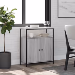Questa classica credenza è pensata per essere un'aggiunta pratica e decorativa alla vostra casa. Materiale resistente: Il leg ...