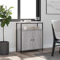 Vidaxl - Credenza Grigio Sonoma 70x30x80 cm in Legno Multistrato 49107