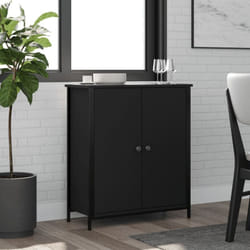 Vidaxl - Credenza Nera 70x30x80 cm in Legno Multistrato 11431