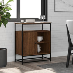 Credenza Rovere Marrone 69x35x80 cm in Legno Multistrato Vidaxl 23239