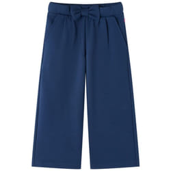 Pantaloni per Bambini a Gamba Larga Blu Marino 104 Vidaxl 79647