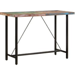 Vidaxl - Tavolino da Bar 150x70x107cm Legno Massello di Recupero e Ferro 36113