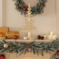 Vidaxl - Albero di Natale Decorativo in Legno 60 cm Legno Massello Pino 4689
