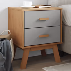 Questo comodino in legno alla moda, dal fascino scandinavo, è stato progettato per valorizzare al massimo i vostri interni. L ...