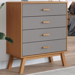 Questa cassettiera in legno, che emana un fascino scandinavo, è pensata per essere il centro di attrazione dei vostri interni ...