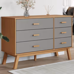 Questa cassettiera in legno, che emana un fascino scandinavo, è pensata per essere il centro di attrazione dei vostri interni ...