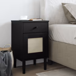 VidaXL 358015 comodino Nero