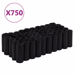 vidaXL Sacchetti Deiezioni Cani 750 pz Neri 30x20 cm in PE - Vista aggiuntiva 2