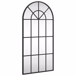 Specchio da Parete Nero 40x80 cm Arco in Ferrocod mxl 87831 - Vista aggiuntiva 2