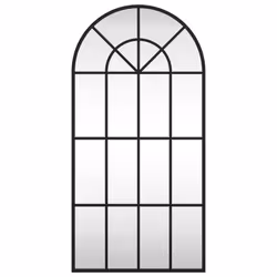 Specchio da Parete Nero 40x80 cm Arco in Ferrocod mxl 87831 - Vista aggiuntiva 3