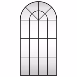 Specchio da Parete Nero 50x100 cm Arco in Ferrocod mxl 104230 - Vista aggiuntiva 3