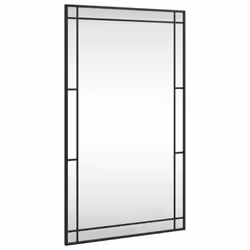 Specchio da Parete Nero 60x100 cm Rettangolare in Ferrocod mxl 80282 - Vista aggiuntiva 2