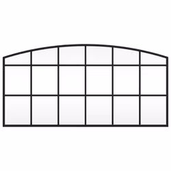 Specchio da Parete Nero 80x40 cm Arco in Ferrocod mxl 128195 - Vista aggiuntiva 3