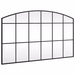 Specchio da Parete Nero 100x60 cm Arco in Ferrocod mxl 104236 - Vista aggiuntiva 2