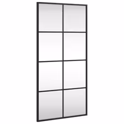 Specchio da Parete Nero 40x80 cm Rettangolare in Ferrocod mxl 82827 - Vista aggiuntiva 2